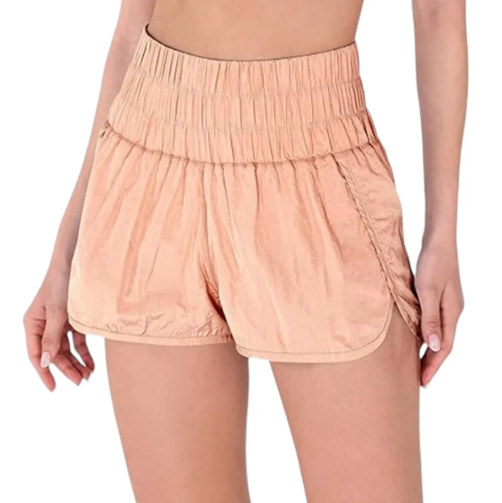 Free People Way Home High Waisted Athletic Running Shorts Medium